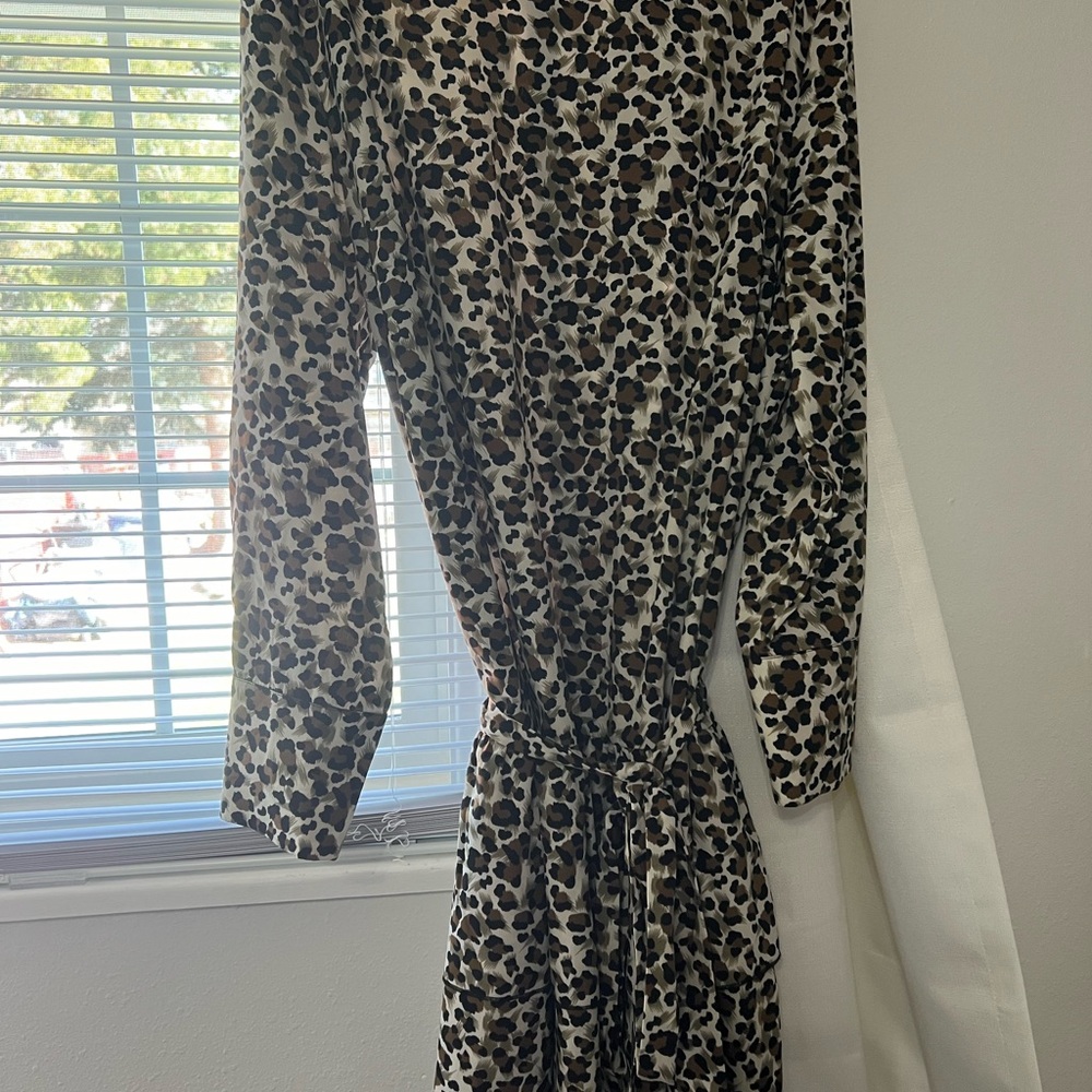 Leopard Ruffle Hem Dress - Picture 4 of 7